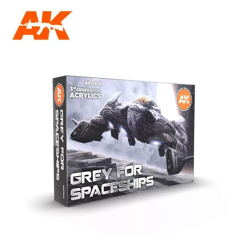 Végkiárusítás Acrylics 3rd generation Grey for spaceships colors set