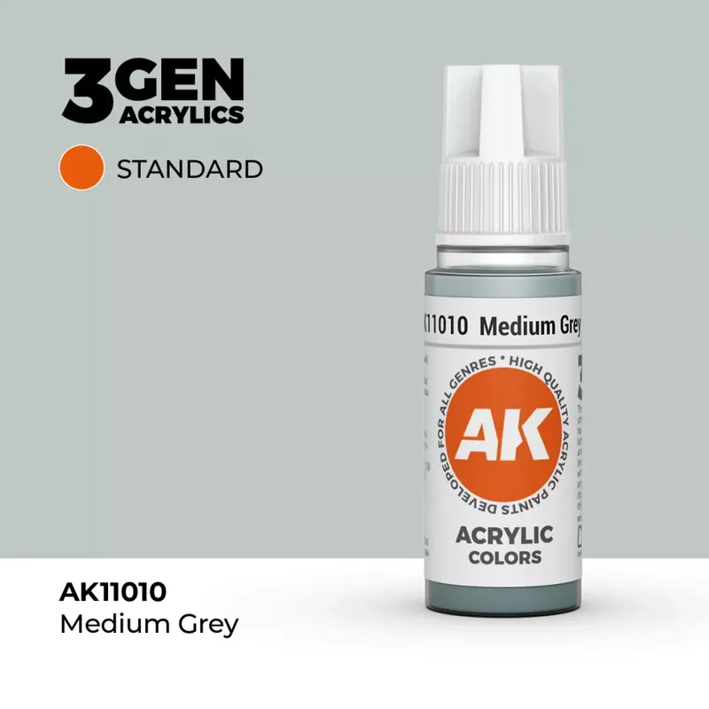 Acrylics 3rd generation Medium Grey 17ml Bestseller