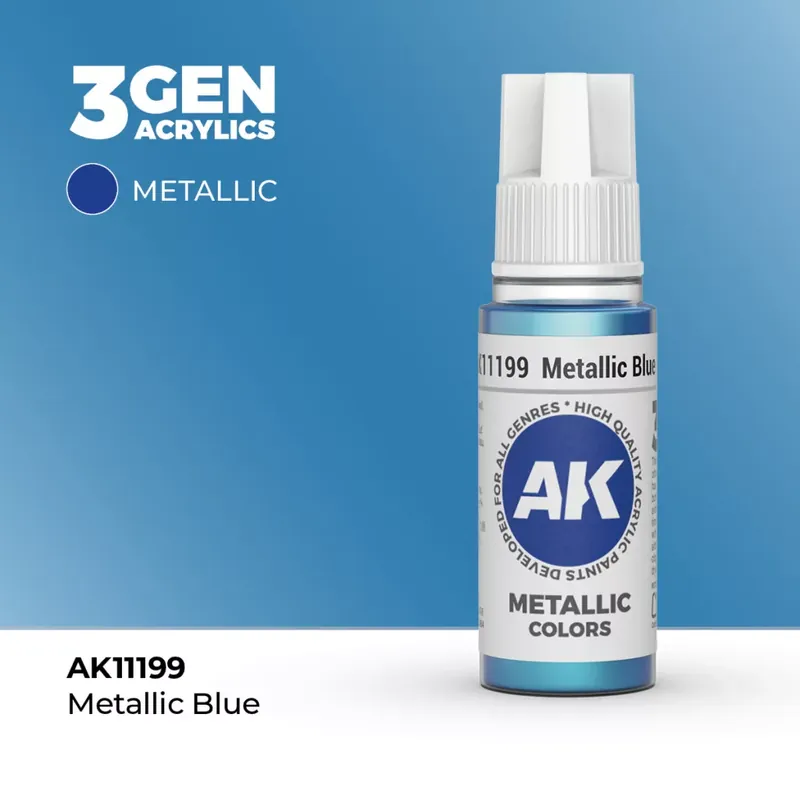 Legkelendőbb Acrylics 3rd generation Metallic Blue 17ml