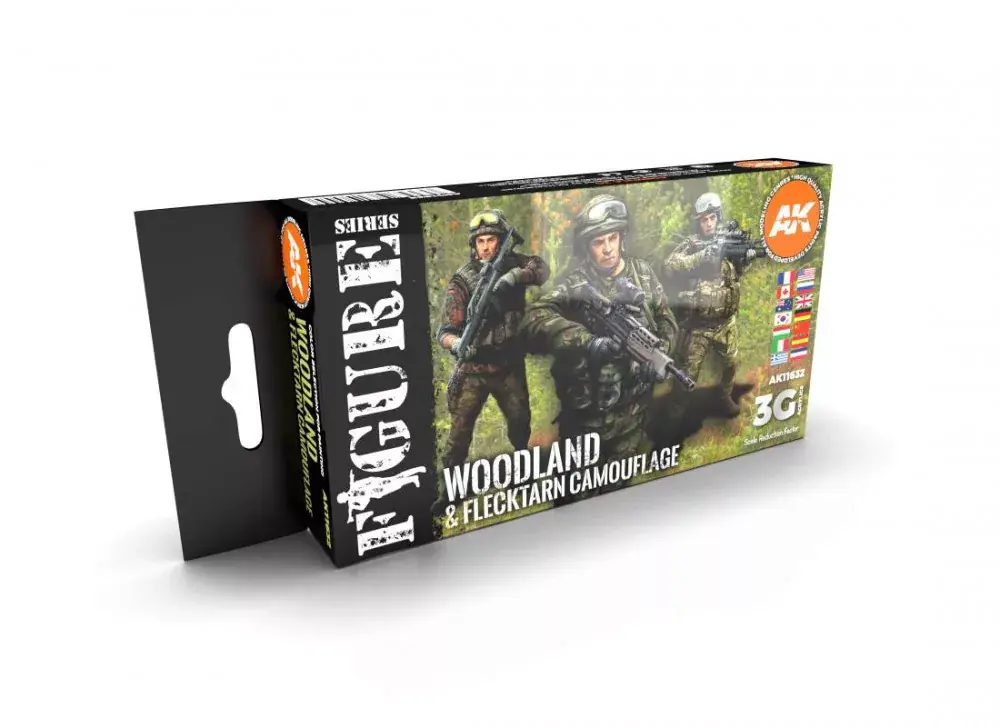 Biztonságos fizetés Acrylics 3rd generation Modern woodland and flecktarn