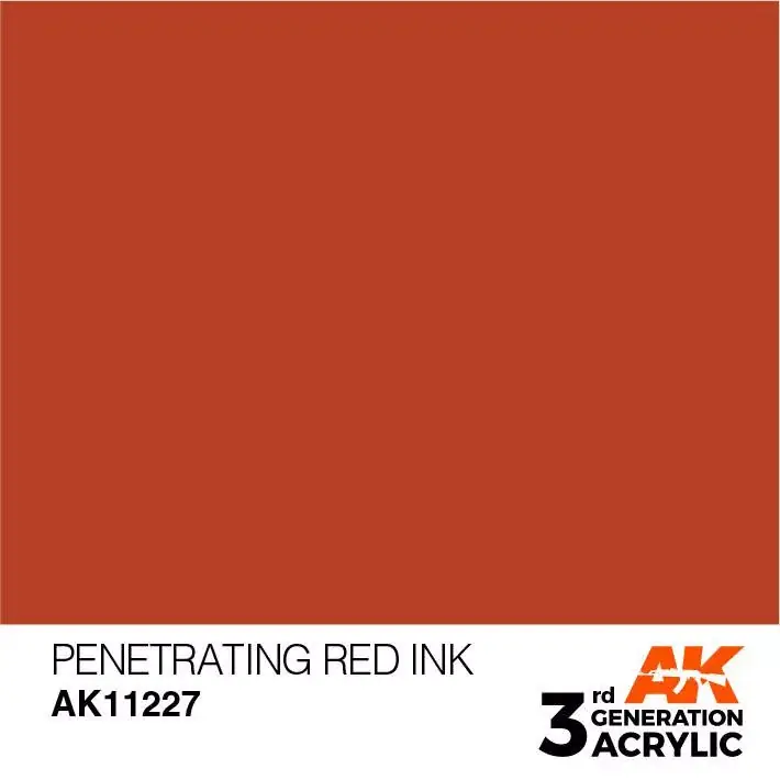 Acrylics 3rd generation Penetrating Red INK 17ml Gyors kiszállítás