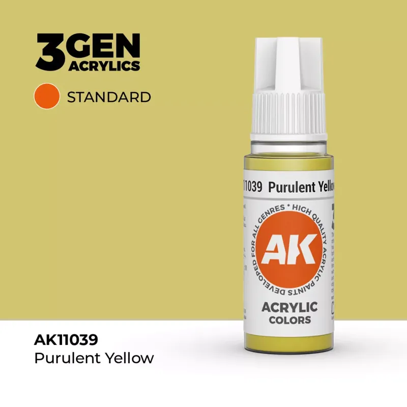 Acrylics 3rd generation Purulent Yellow 17ml Ne maradj le