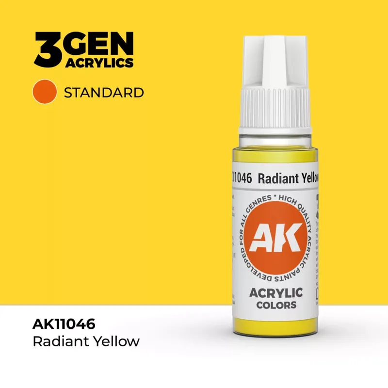 Acrylics 3rd generation Radiant Yellow 17ml Legkelendőbb