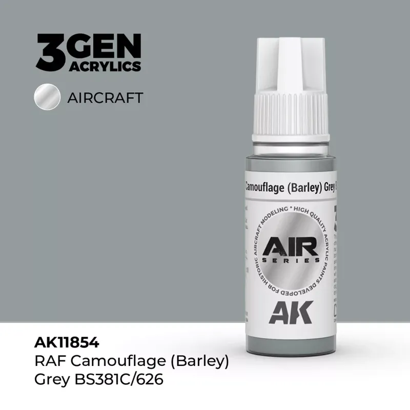 Acrylics 3rd generation RAF Camouflage (Barley) Grey BS381C/626 Korlátozott ajánlat