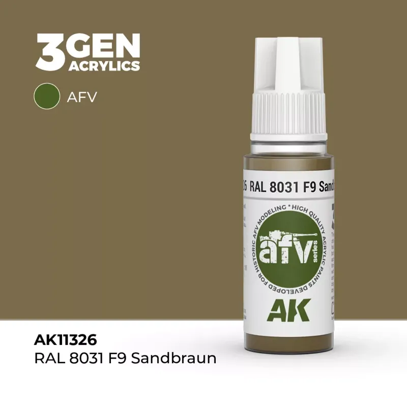 Acrylics 3rd generation RAL 8031 F9 Sandbraun Rendeld meg most