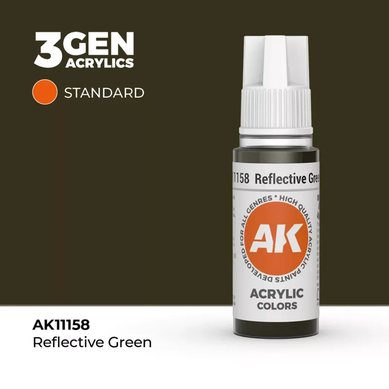 Acrylics 3rd generation Reflective Green 17ml Vedd meg most