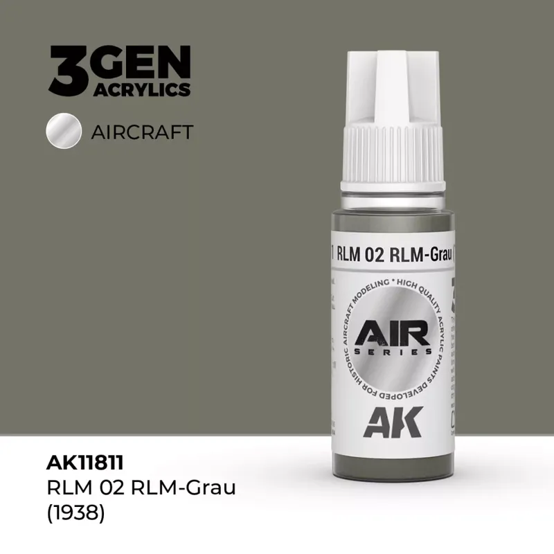 Acrylics 3rd generation RLM 02 RLM-Grau (1938) Bestseller