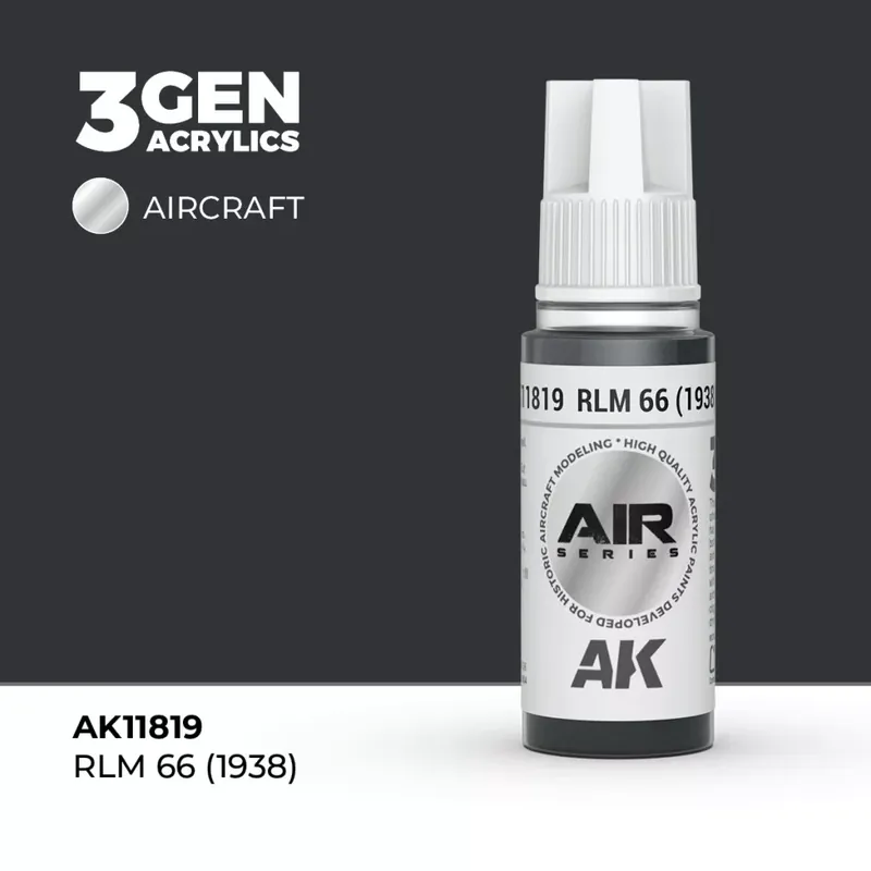 Árcsökkenés Acrylics 3rd generation RLM 66 (1938)