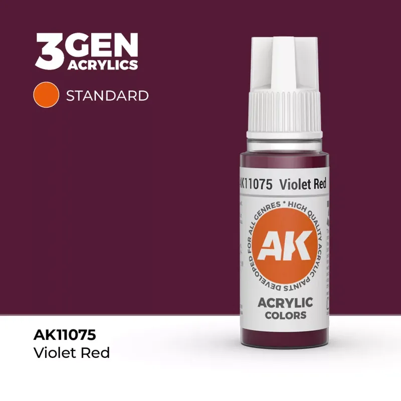 Végkiárusítás Acrylics 3rd generation Violet Red 17ml