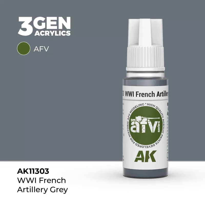 Outlet Acrylics 3rd generation WWI French Artillery Grey