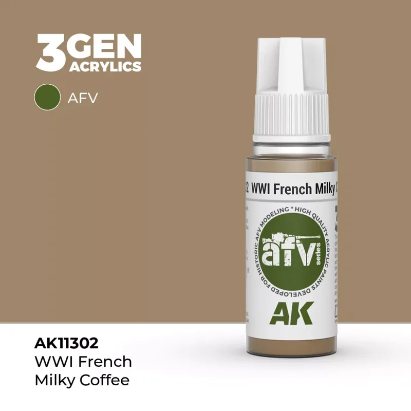 Azonnali szállítás Acrylics 3rd generation WWI French Milky Coffee