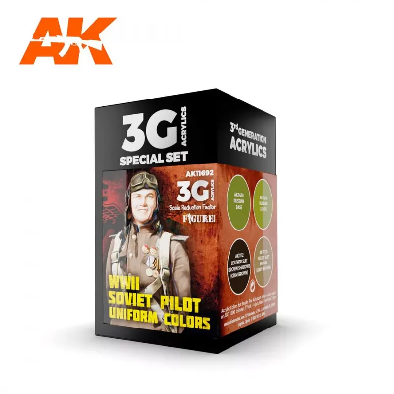 Acrylics 3rd generation WWII Soviet Uniform colors SET 3G Exkluzív ajánlat