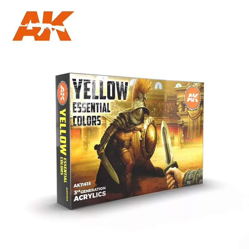 Acrylics 3rd generation Yellow essential colors set Azonnal elérhető