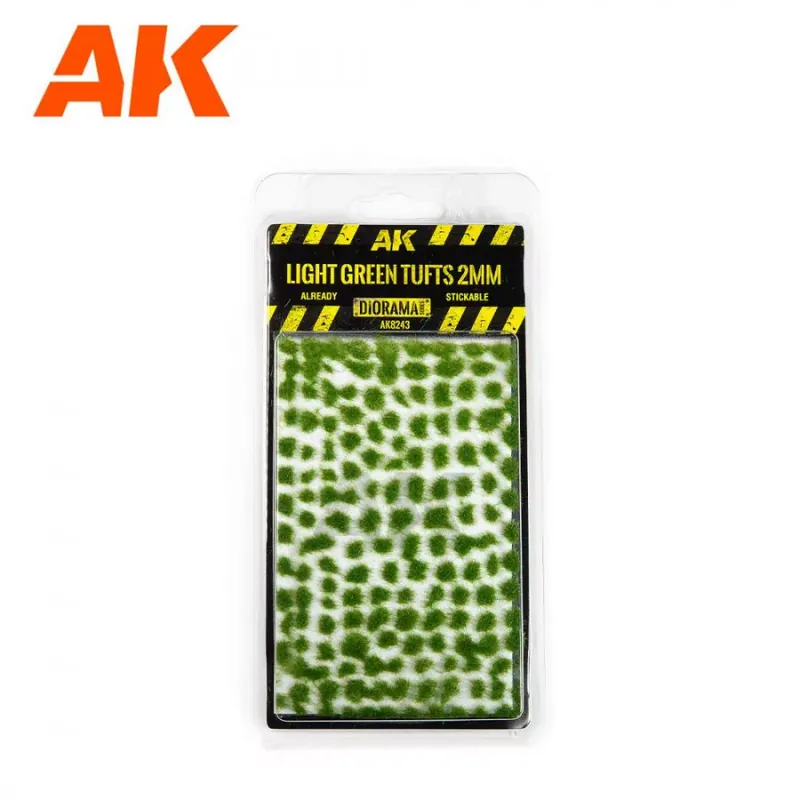 Gyors kiszállítás AK Interactive tufts, Light green tufts 2 mm