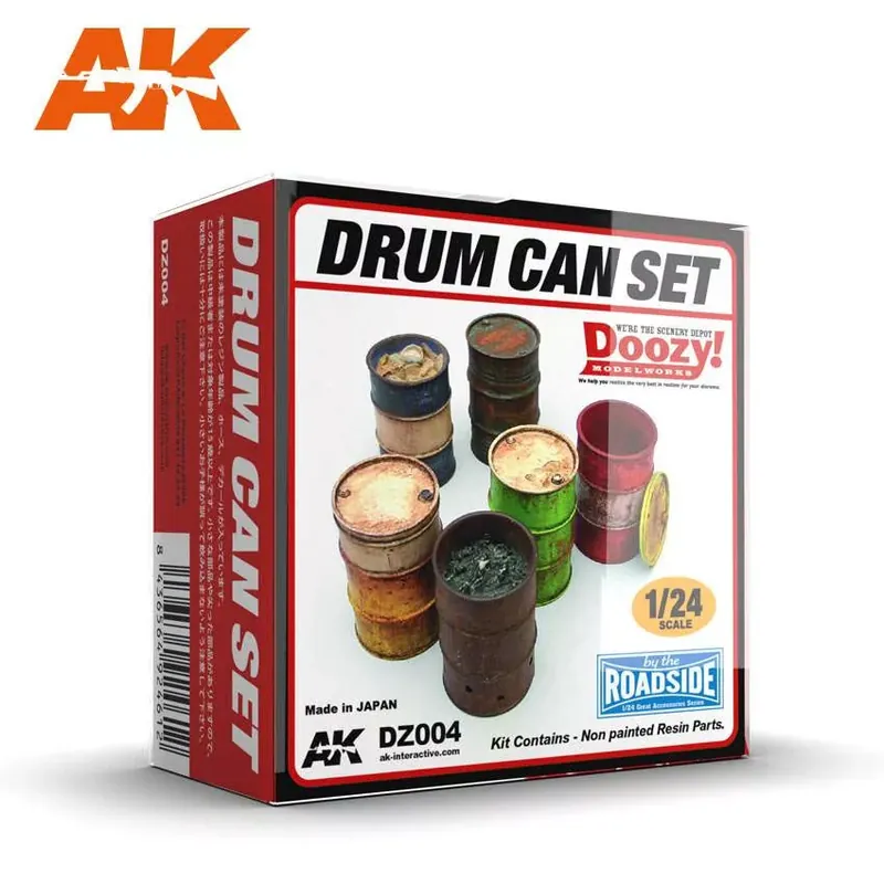 Biztonságos fizetés AK-Interactive - 1 24 Drum can set (fém hordó szett)