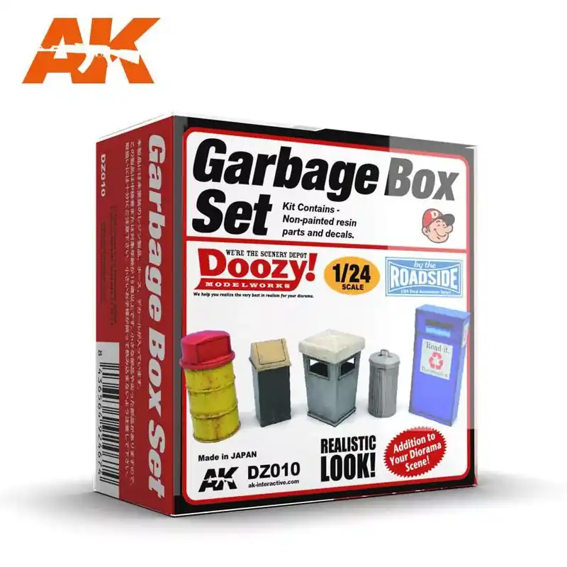 AK-Interactive - 1 24 Garbage box set (szemetes kukák) Csak ma