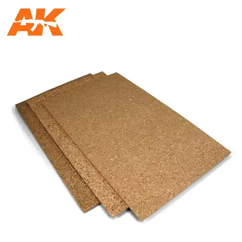Olcsó AK-Interactive Cork sheets - Coarse grained - 200 x 300 x 2mm (2 lap)