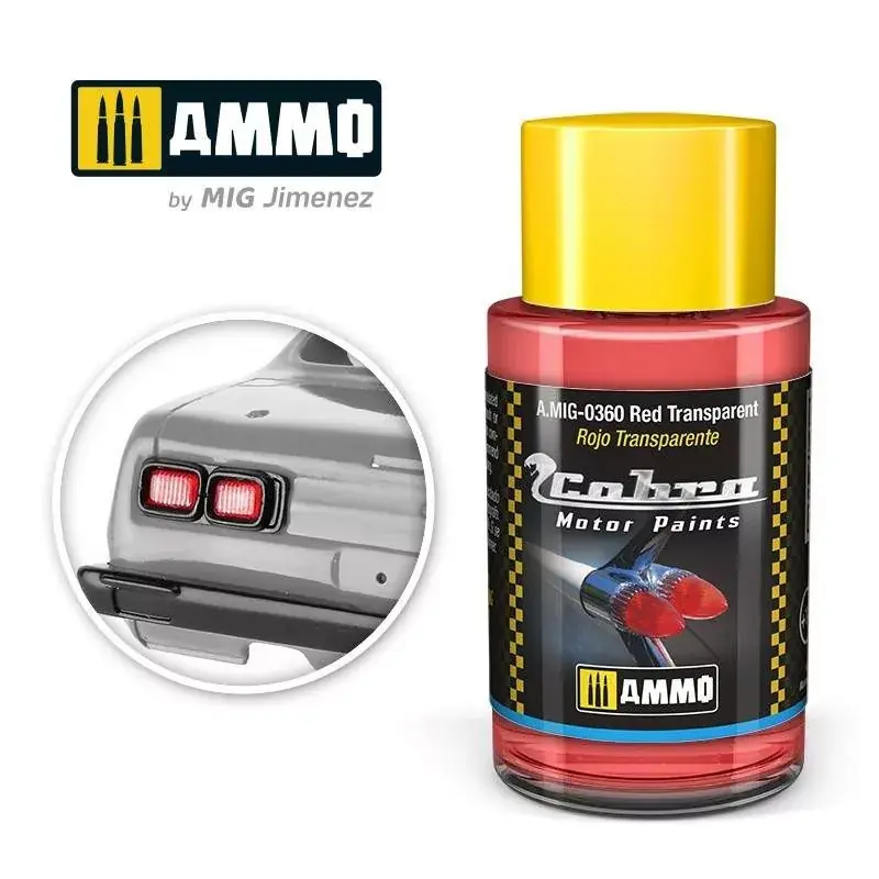 Kedvezményes ár AMMO by MiG AMIG0360 Cobra Motor Red Transparent