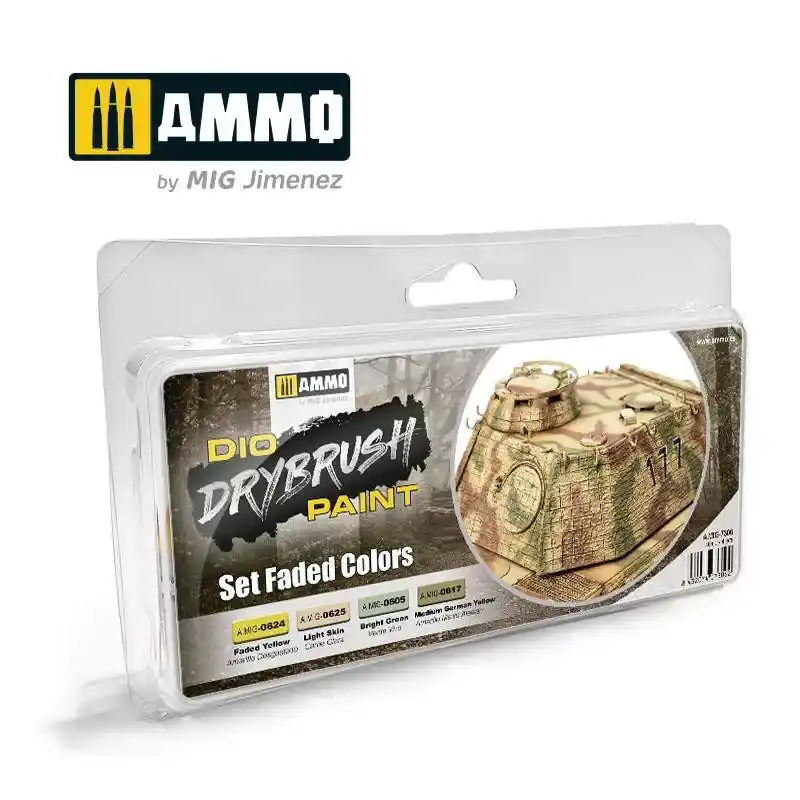 Újdonság AMMO by Mig Drybrush set Faded Colors