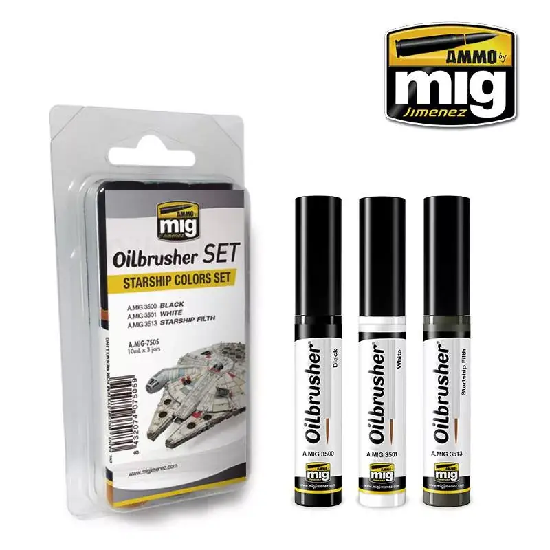 AMMO by Mig Starship Colors OILBRUSHER SET Csak ma