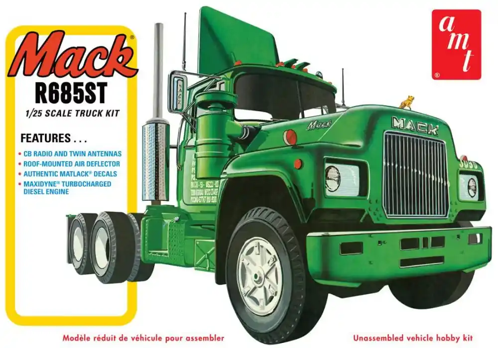 Újdonság AMT AMT1039 1 25 Mack R685ST Semi Tractor