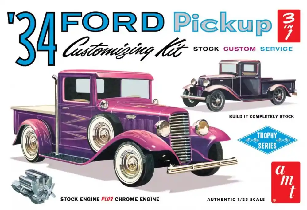 Legkelendőbb AMT AMT1120 1 25 1934 Ford Pickup