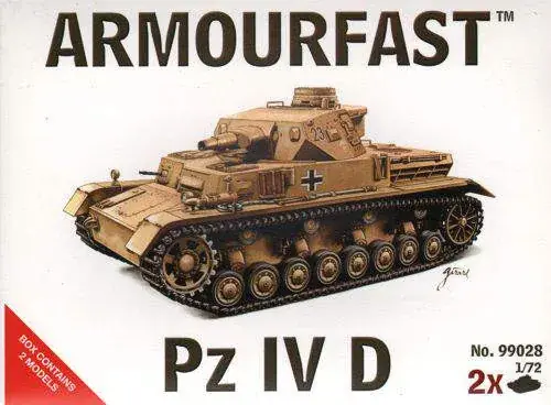 Armourfast 1 72 Pz.Kpfw.IV Ausf.D harcjármű makett Biztonságos fizetés