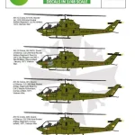 Vásárlói kedvenc ASK decal 1 48 Bell AH-1G Cobra 20th Aerial Rocket artilery - part 1