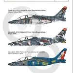 ASK decal 1 72 Alpha Jet E Belgian Air Force and Armeé de l‘Air part 2 Ajánlat