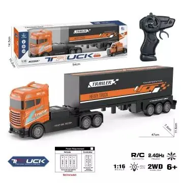 Népszerű 1 16 Four way 2.4G remote control trailer container truck