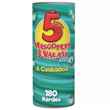 5 másodperc 3 válasz mini - A családod társasjáték Biztonságos fizetés