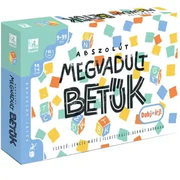 Abszolút megvadult betűk társasjáték Legjobb ár