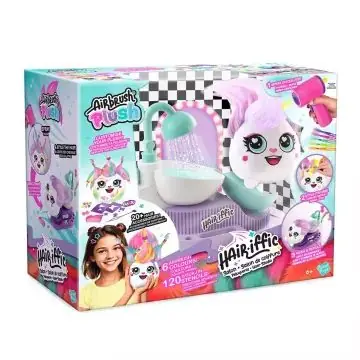 Szuper akció Airbrush Plush Style 4 Ever - Hairiffic Hajszalon fodrászolható plüssfigurával