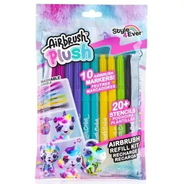 Airbrush Plush Style 4 Ever utántöltő filctoll készlet - 10 db-os Végkiárusítás
