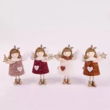Angyalka dísz - 14 cm, álló, többféle Szezonális akció