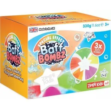 Kihagyhatatlan ajánlat Baff Bombz Szivárvány színű mega fürdőbomba szett - Csillag alakú, 3 db-os