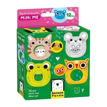 Banana Panda Első kirakóm - állatok és kicsinyeik Expressz szállítás