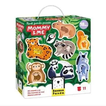 Bestseller Banana Panda Első óriás kirakóm - állatok és kicsinyeik