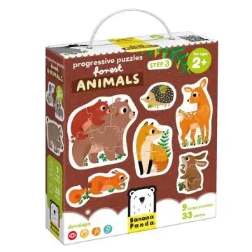 Végkiárusítás Banana Panda Haladó kirakó - erdei állatok