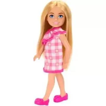 Vedd meg most Barbie Chelsea Club Szőke hajú kislány, rózsaszín ruhában