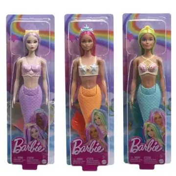 Barbie Dreamtopia Színes hajú sellő baba - többféle Szuper akció