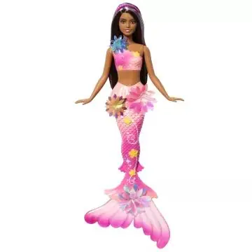 Kedvezményes ár Barbie Dreamtopia Virágvarázs sellő - barna hajú