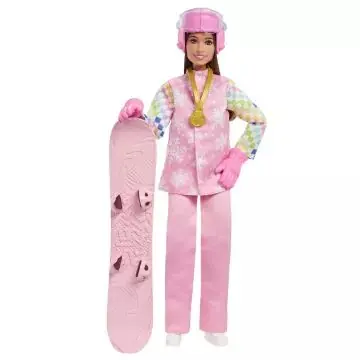 Gyors szállítás Barbie 65. évfordulós karrier játékszett - Snowboard-os baba