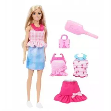 Barbie Könnyen öltöztethető és fésülhető Barbie baba kiegészítőkkel Kiárusítás