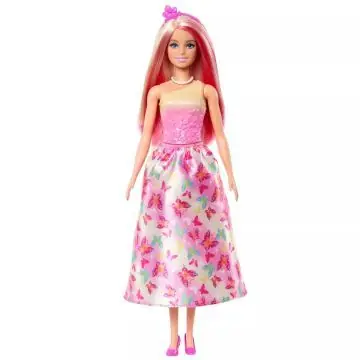 Barbie Varázslatos hercegnő baba - rózsaszín Olcsó