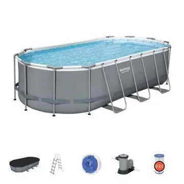 Exkluzív ajánlat Bestway KRK ovális fémvázas medence szett - 549 x 274 x 122 cm