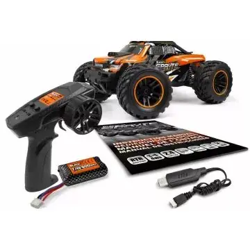 Gyors szállítás BlackZon Spryte MT 1/20 4WD elektromos Monster Truck – Narancssárga