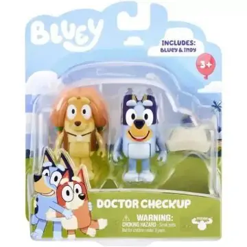 Bluey Dupla figuracsomag - Orvos Indy és Bluey Kiárusítás