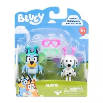 Expressz kézbesítés Bluey Dupla figuracsomag - Űrlény Bluey és Chloe