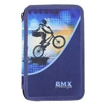 BMX mintás kétemeletes tolltartó - töltetlen Legnépszerűbb